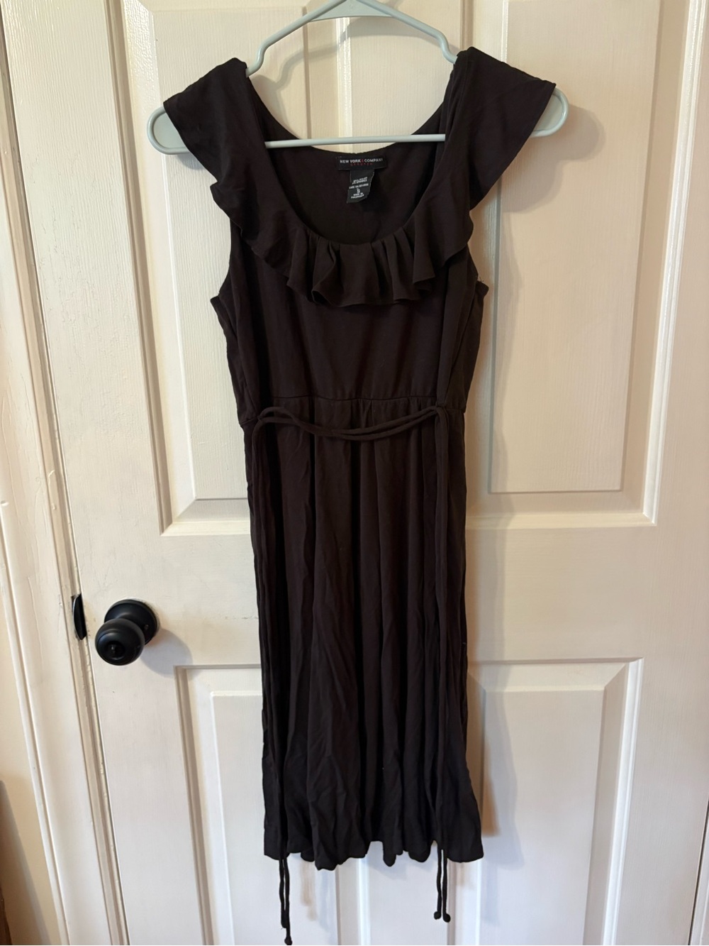 New York & Company Black Tie Dress